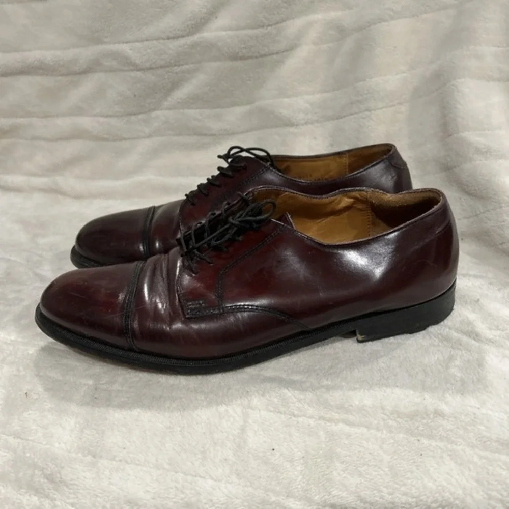 Mens Cole Haan Dress Shoes‎ Size 10D Brown Leather K089